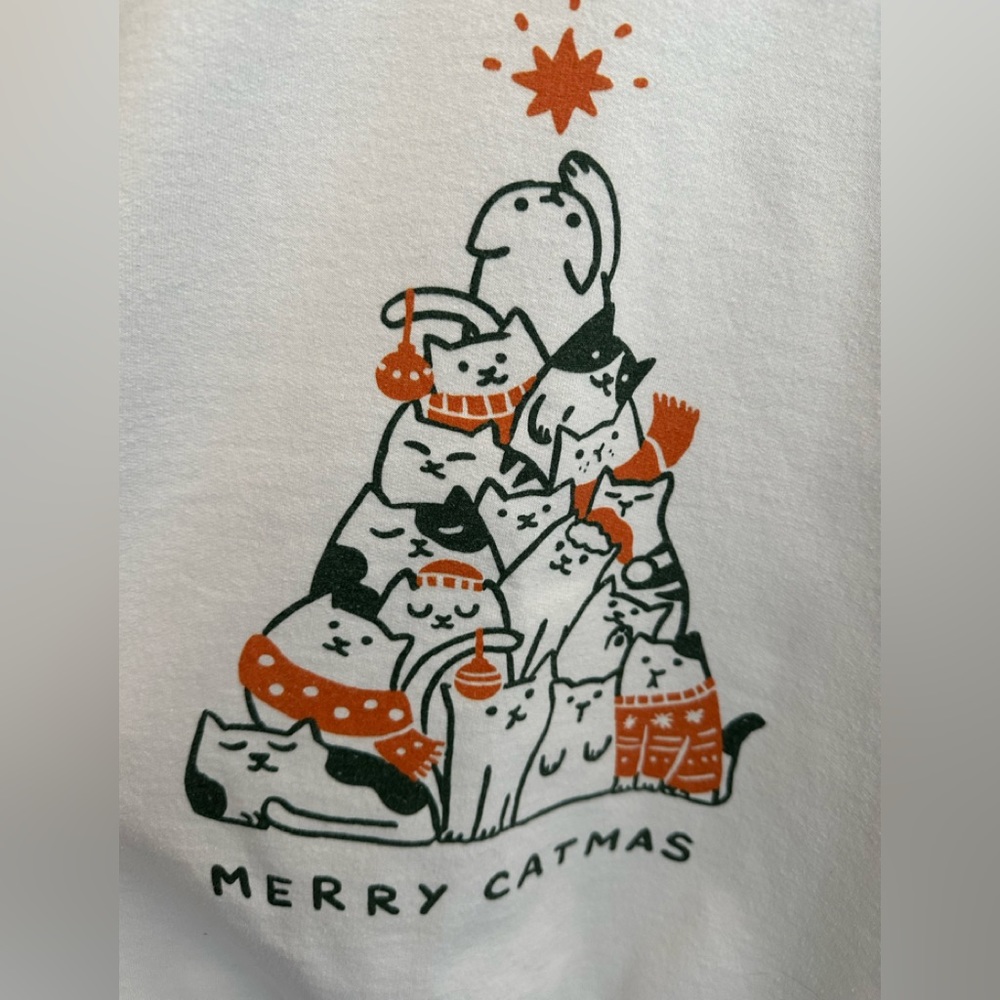Cat Christmas Sweater, Merry Catmas